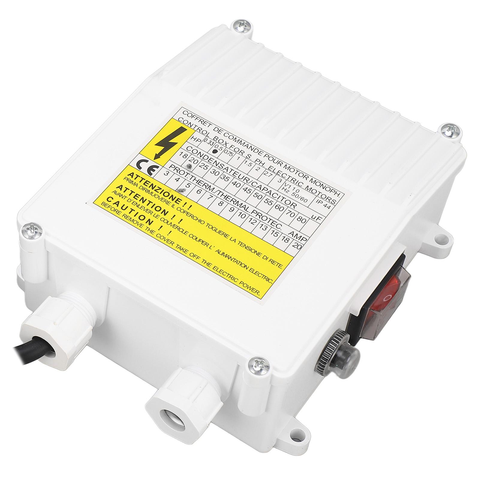 

Блок керування свердловинним насосом 370 Вт Занурювальний насос Зовнішній контролер перемикача з тепловим захистом для побутового промислового використання