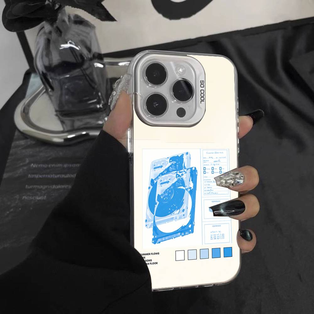 W-Wave To Earth Summer Flows For iPhone 17,16,15,14,13,12,11,Mini,Pro,E,SE4,XS,MAX White Candy Matte Cover