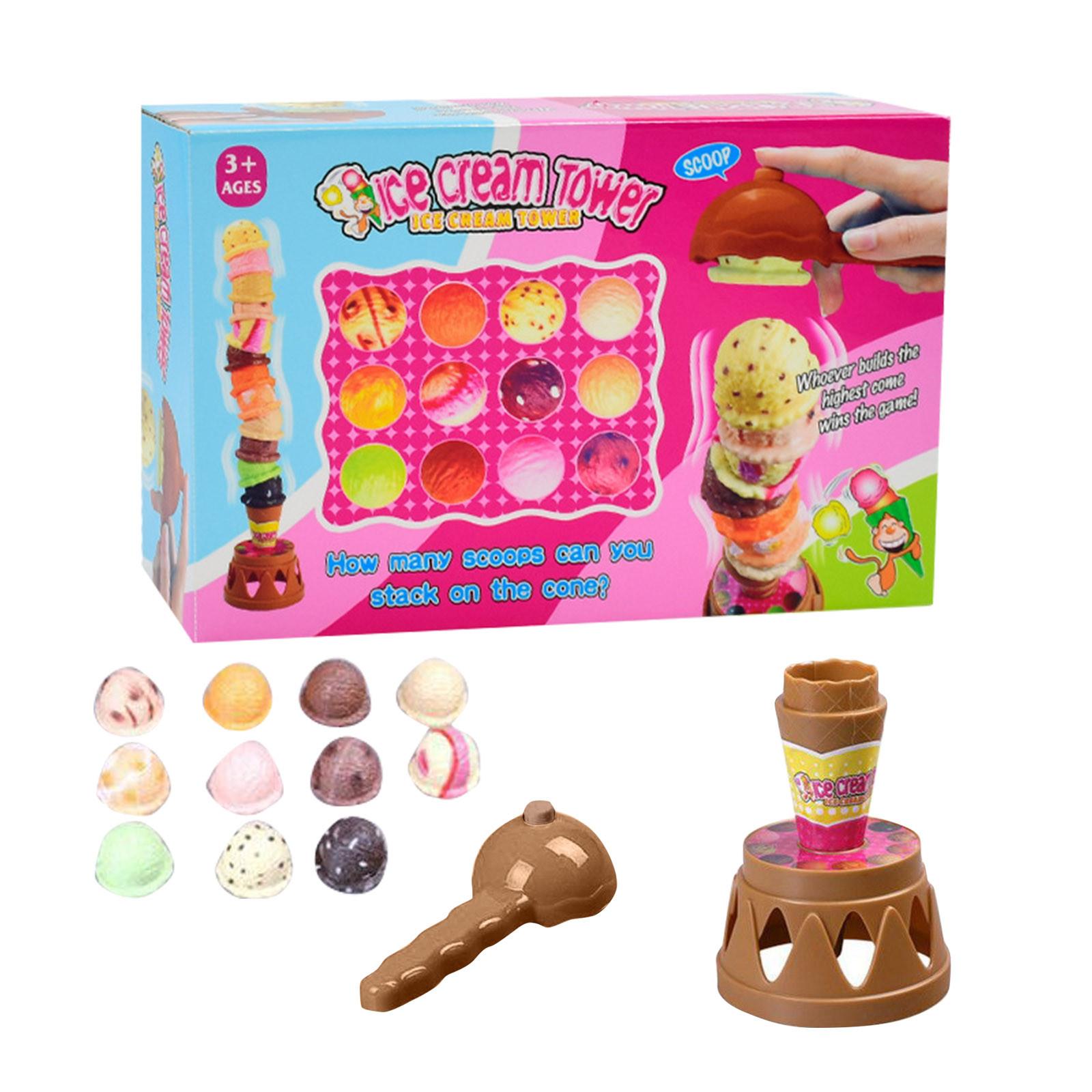 

Игра с мороженым, игровой набор с мороженым, сладкие угощения, игрушка для салона мороженого, десерт, башня с мороженым, балансирующая игра, ролевая игра, еда для детей, подарок на день рождения