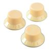 3 Stück Gitarren-Reglerknopf 1 Lautstärke 2 Ton passend Top Kunststoff Set Kit Instrument Zubehör Ersatz Gelb
