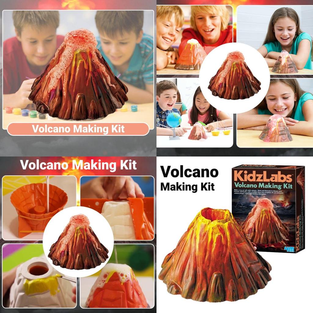 Children's Volcano Eruption Experiment Set Fun And Educational Diy Toy For Elementary School Students