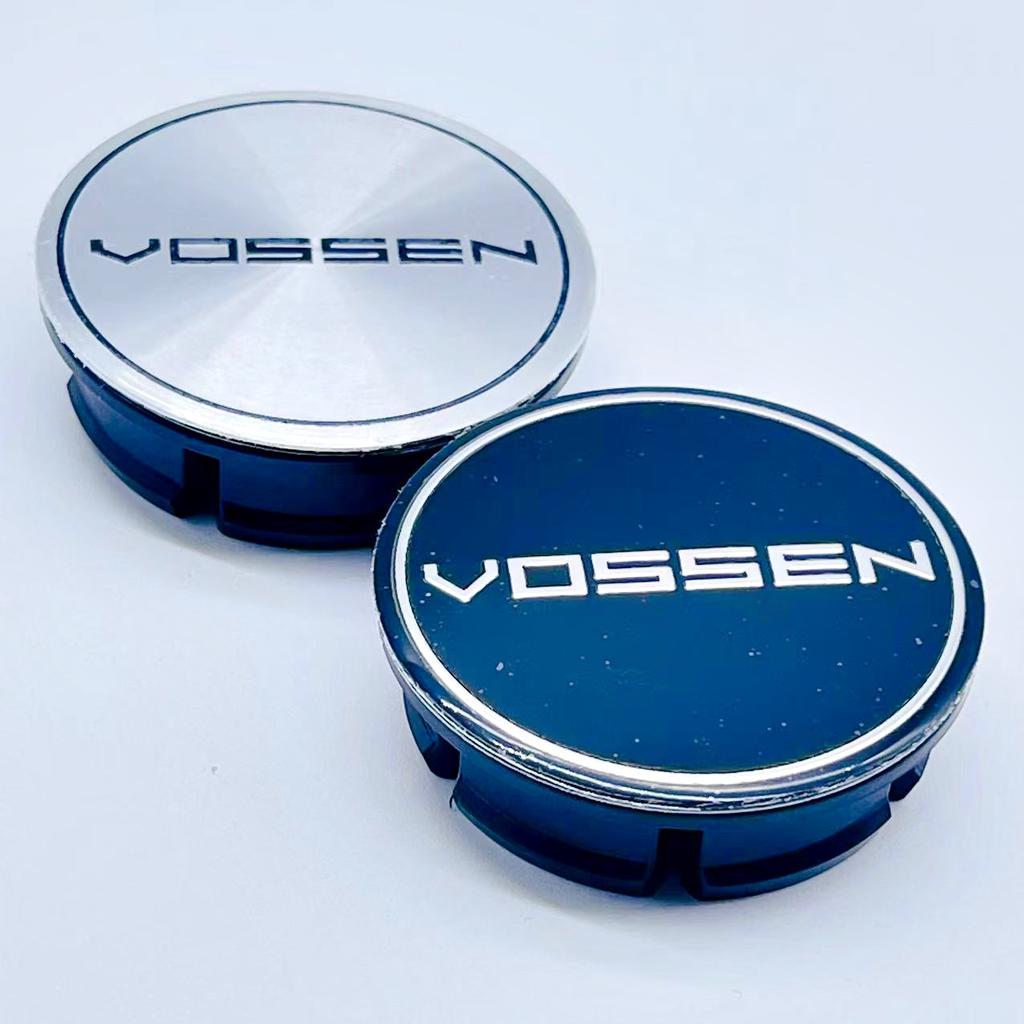 4 Stück/Los 50MM VOSSEN Auto Radnabenkappen Radnabenabdeckung Dekoration Auto Styling Felgennabenkappe