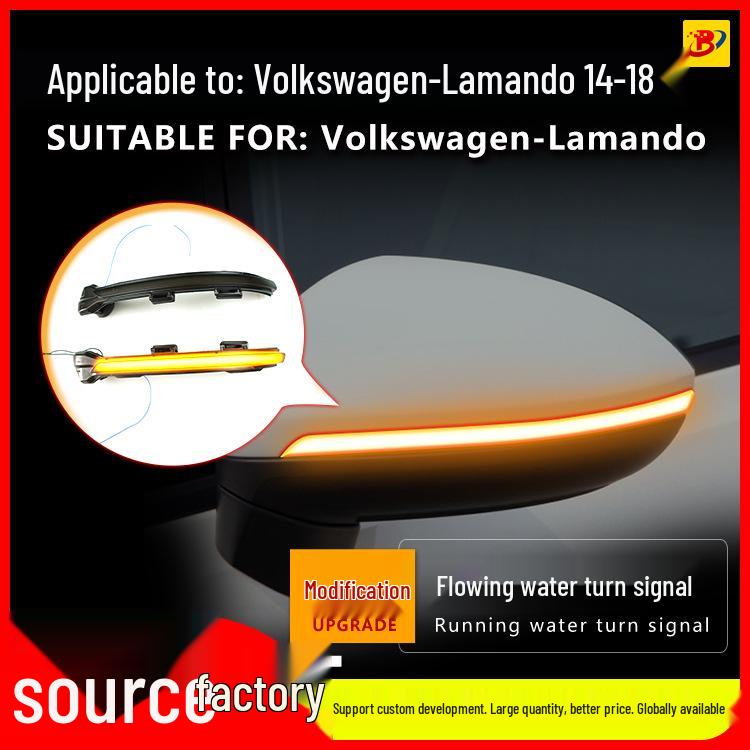 Sequential Blue Turn Signal Light for Volkswagen Lamando 14-18 Rearview Mirror