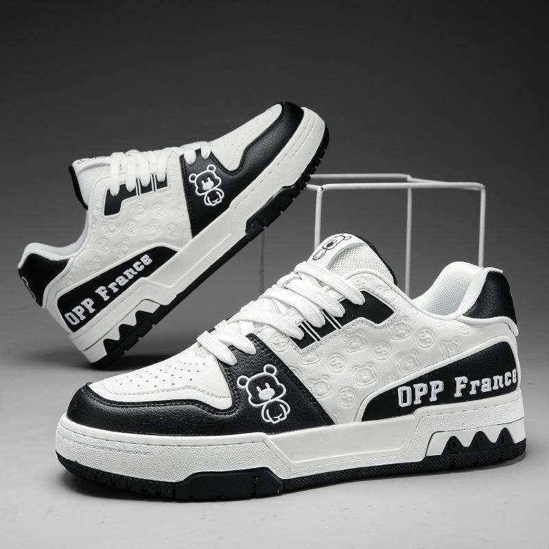 Scarpe Plate da Coppia Moda Casual Retro Stringate Sportive Scarpe Bianche
