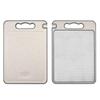Diamond Pattern Double-Sided Kitchen Cutting Board with Stainless Steel Surface