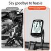 Neuester 2,6" 5,4 Bluetooth ANT+ Kabelloser GPS Fahrradcomputer Smartes Cycling Kilometerzähler Tacho Tracker mit Trittfrequenz-Geschwindigkeitssensor