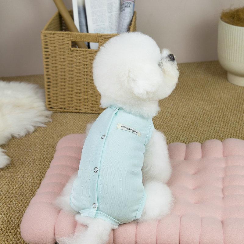 Girls Dog Clothes Spring Summer Wrapped Belly Jumpsuit Onesie For Small Dogs Chihuahua York Puppy Surgical Gown Pajamas Overalls
