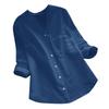Women Fashion Casual Tops Solid Color Shirts V Neck Pullover T Shirts