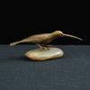 Solid Copper Long Mouth Bird Small Statue Ornaments Classical Vintage Brass Animal Woodpecker Figurines Home Desk Decorations