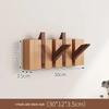 Solid Wood Wall-Mounted Piano Coat Rack with Entryway and Bedroom Hooks
