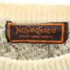 YVES SAINT LAURENT tricots 80s 90s Old wool blend mohair blend Overall handle Long sleeve sweater Men's Used