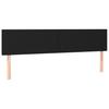 Bed Frame without Mattress Black 120 x 190 cm Fabric