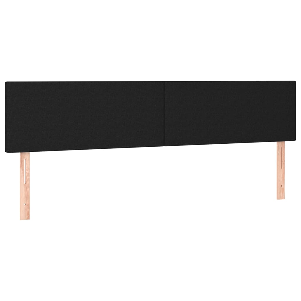 Bed Frame without Mattress Black 120 x 190 cm Fabric