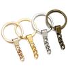 5Pcs/Lot 30mm Key Ring Key Chain Gold Color Long Round Split Keychain Keyrings for DIY Key Chain Jewelry Making Wholesale