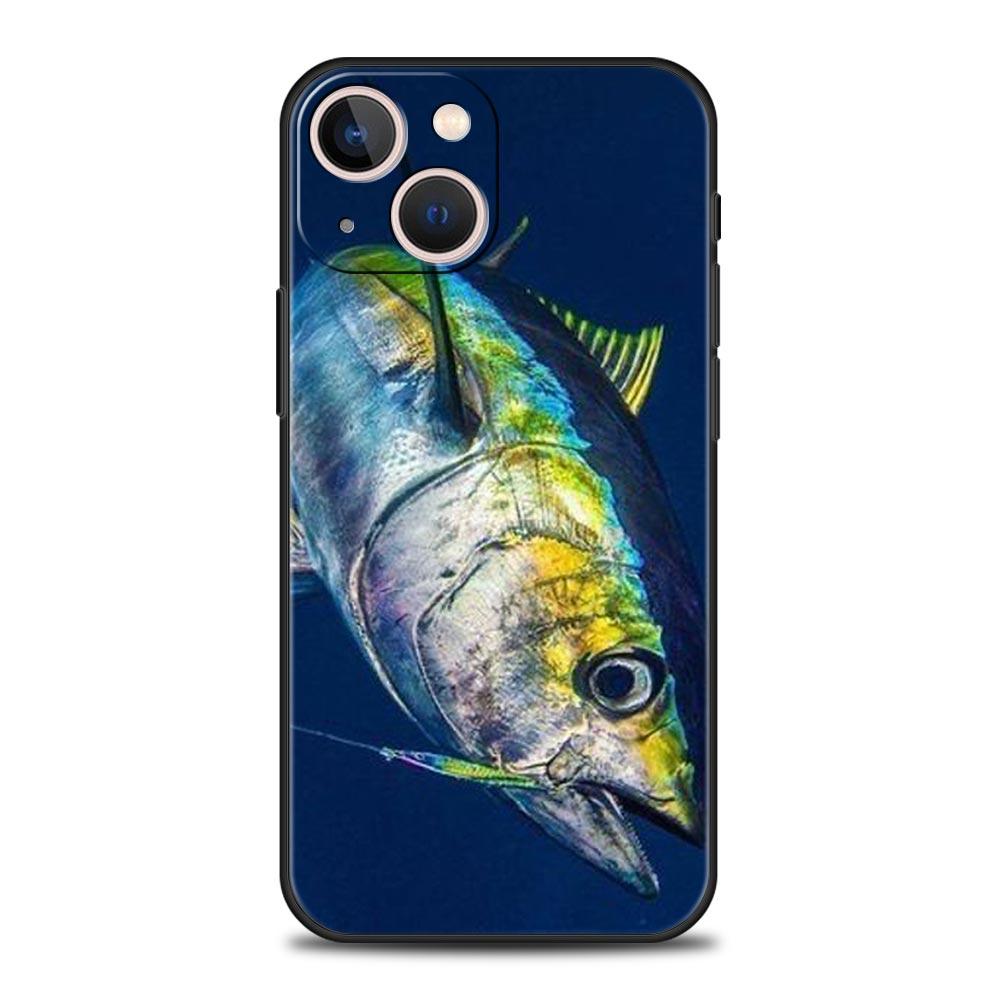 Phone Case For iPhone 16 15 14 13 12 11 Pro Max XS X XR SE 7 8 Plus Protective Shell Bluefin Tuna iPhone 16e Soft TPU Cover