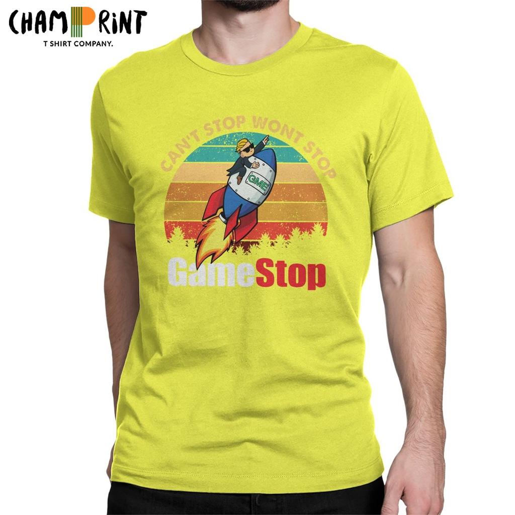 חולצות טי לגברים של Gamestop Street אלון מאסק רדיט Wallstreetbets Gme Wsb חולצת טי מניות סטונקס