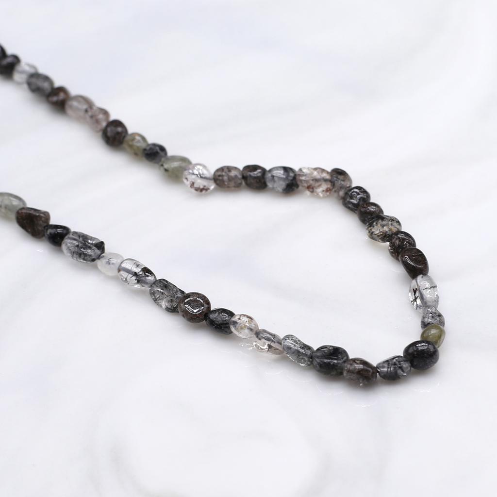 Natural Stone Irregular Beads Agates/Amethyst Smooth Beads 6-8 MM For Jewelry Making DIY Necklace Bracelet Earrings Accessory