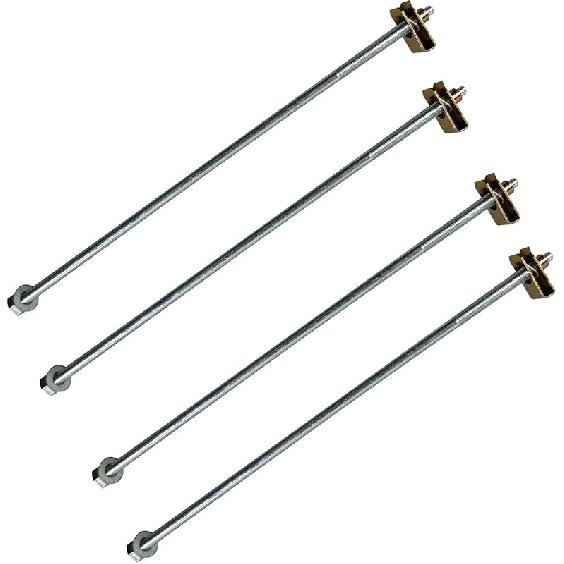 Pair Battery Strap Hold Down Kit for 1997-2002 Dodge Ram 1500 2500 3500, Battery Hold Down Bracket with Bolt and Nut 55275220 55235142