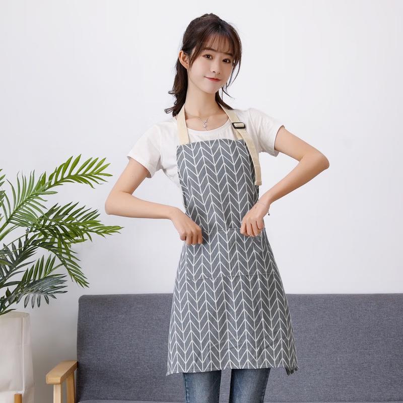 Nordic Style Cotton-Linen Kitchen Apron