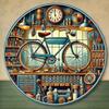 Metal Bicycle Repair Shop Vintage Sign Weather Resistant 2D Wall Art Cafe Bar Office Decor