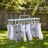 Heavy Duty Multi-Clip Drying Rack Stainless Steel Windproof Clothing Rack Laundry Hanger  Outdoor