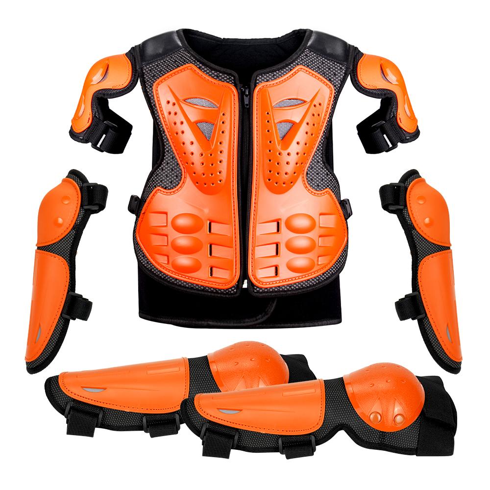 Dětská Motorkářská Ochranná Vesta Ochrana Motokros Body Armor Bunda Ochranné Chrániče Jízda Nákoleníky Moto Plná Ochrana Děti