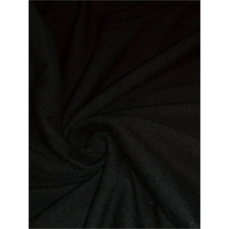 European Sizes Men'S  Skull & Flame Print T-Shirt - Black with Blue & Orange Graphic, Regular Fit Crew Neck Short Sleeve, Casual & Halloween/Christmas