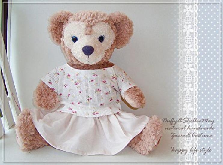 Duffy and ShellieMay Costume, Handmade, Duffy Size S (43cm), Shirt (Pink Floral Pattern) x Skirt (Pink Glitter), casual22