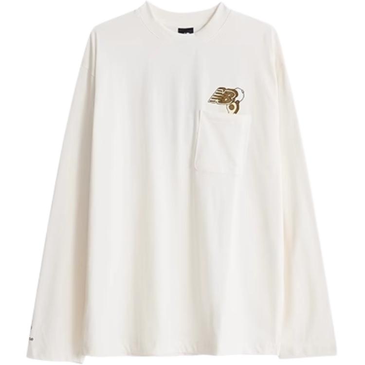 New Balance Sweatshirt Unisex White AMT33350-CIC L