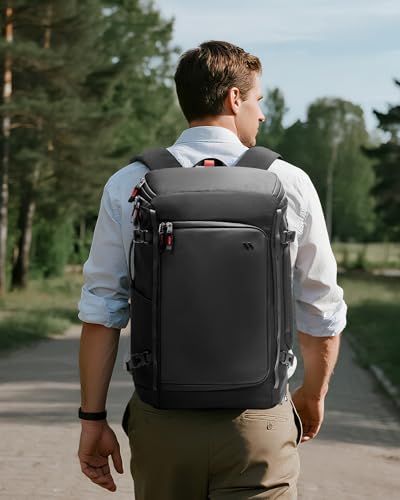 Inateck 40L Travel Backpack, Business Carry-On, TSA Quick Access, 7 Compartments, Waterproof, Anti-Theft, Sustainably Made, Perfect for Travel