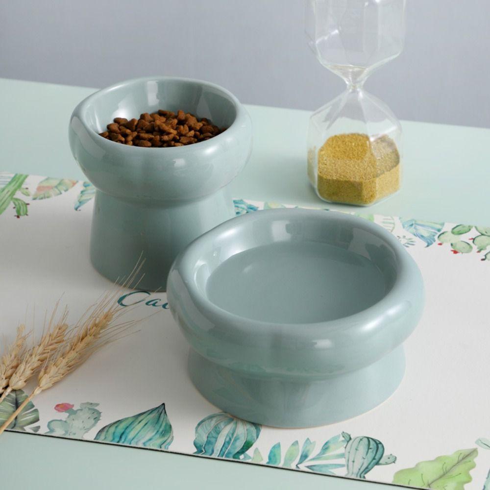 Ceramic Cat Bowl Pet Feeding Dish Pet Drinking Water Bowl Cat Food Pot Small and Medium-sized Pet
