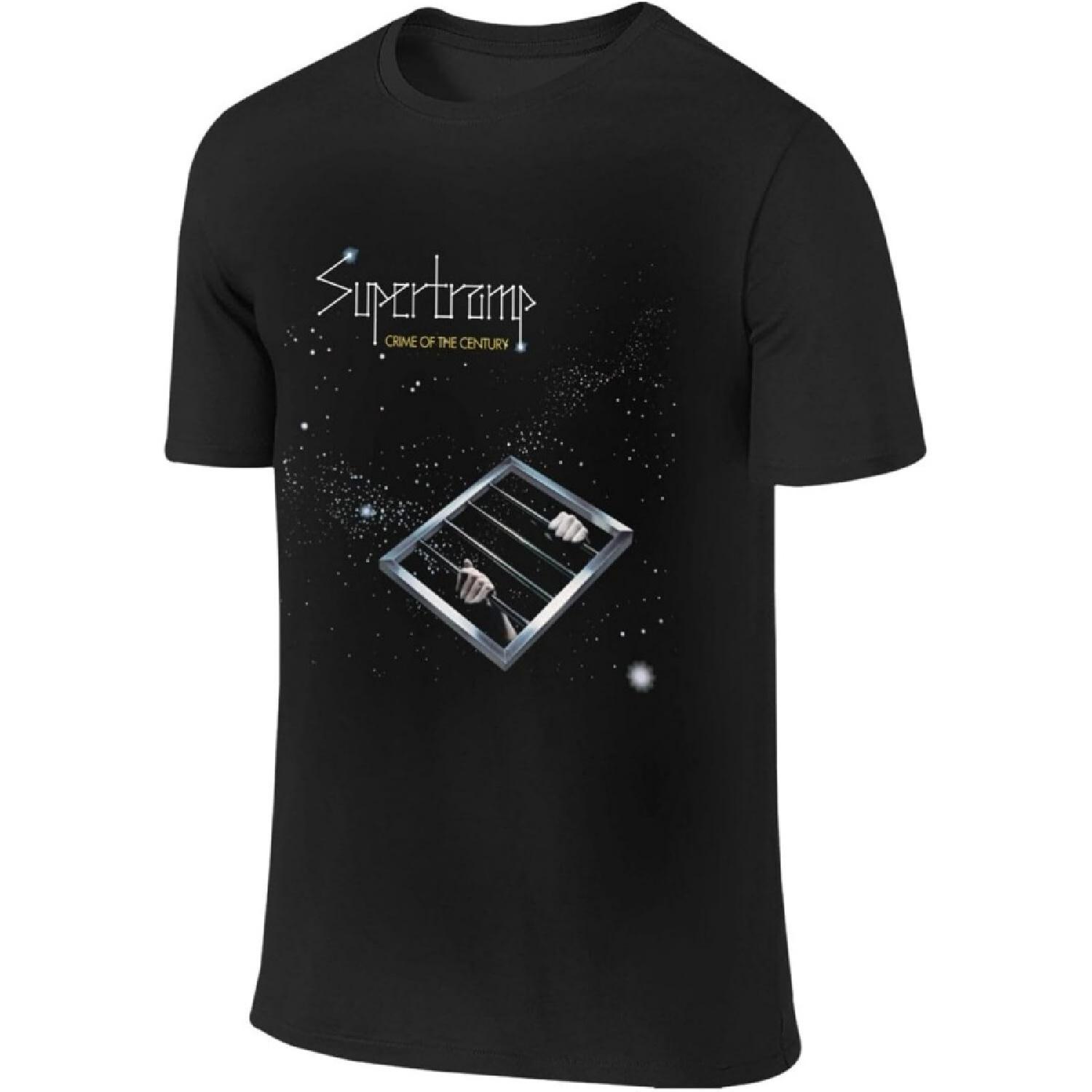 

Rashmika Men s Short Sleeve T Shirts Supertramp Crime of The Century Men s Shirts Crew Neck Running t-Shirt for Men S чёрный