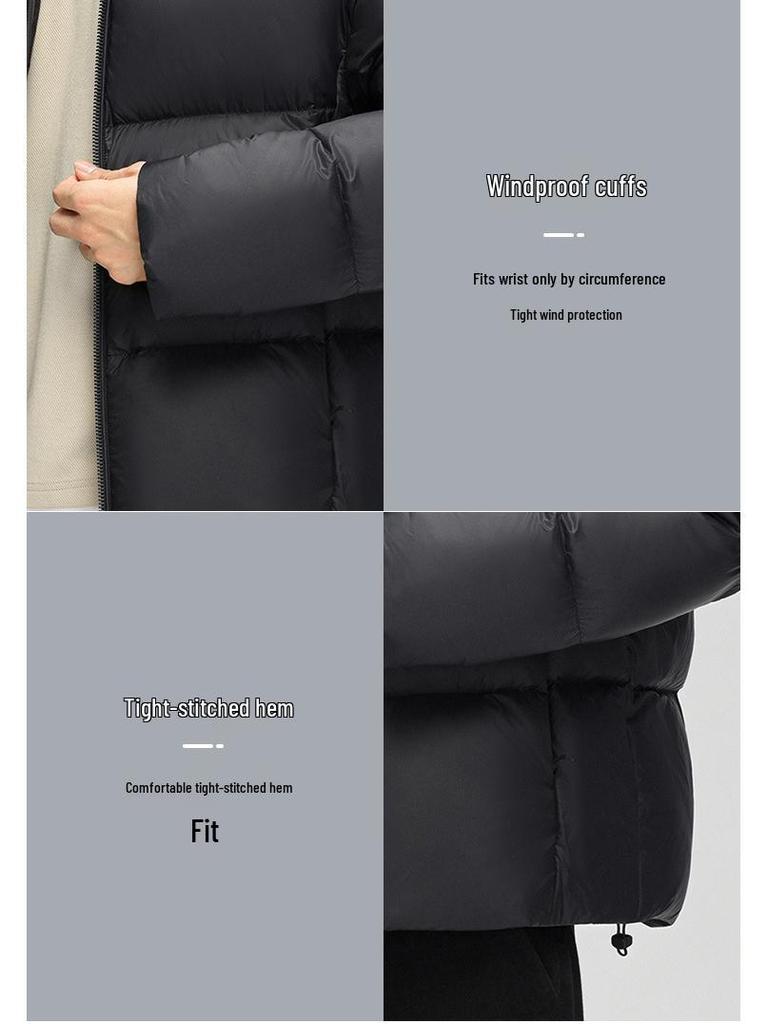 Couple's 2025 Winter Down Jacket: Men's 90% White Duck Down High Loft Outerwear