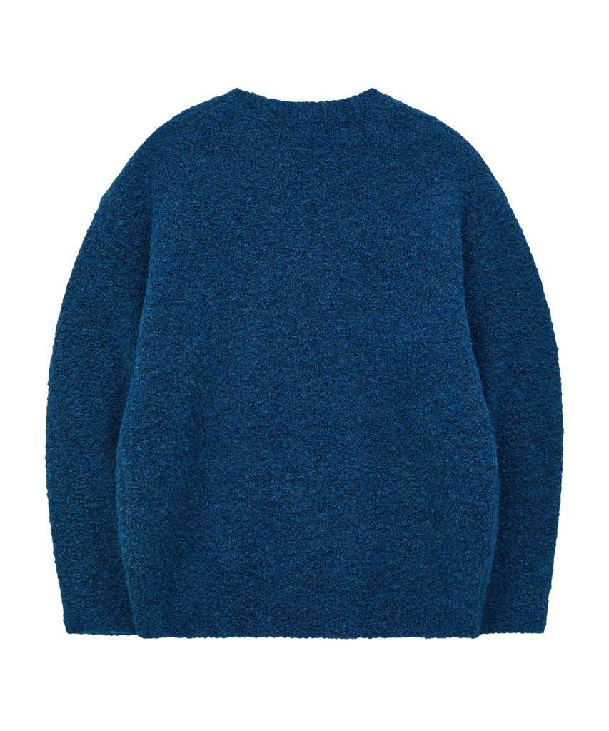 WAIKEI Star Line Boucle Knit Blue