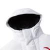 Anta Warm Thick Long Hooded Fashion Down Jacket Unisex outerwear Pure-White 172617901-1