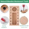 Montessori Wooden Nut Combination Educational Toy Set for Kids - Busy Board with Disassembly and Assembly Screw Tasks