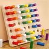 Plugboard Color Matching Board Game Montessori Early Education Intelligence Toy  Thinking Training