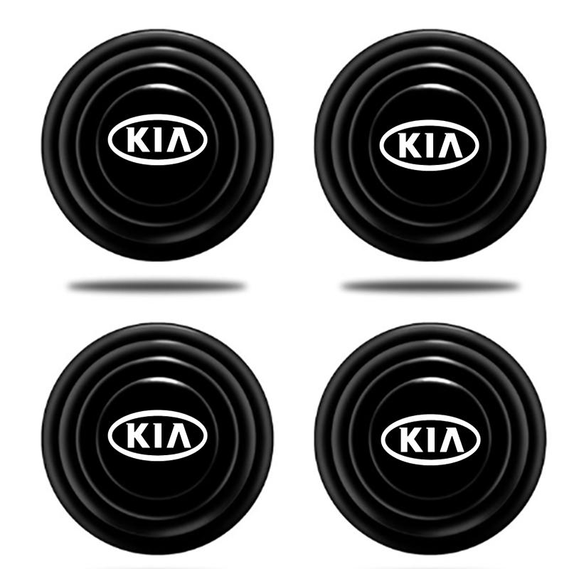 

For Kia Rio Ceed Sportage Cerato Soul Picanto Car Silicone Door Shock Stickers Absorber Soundproof Buffer Pier auto Accessories