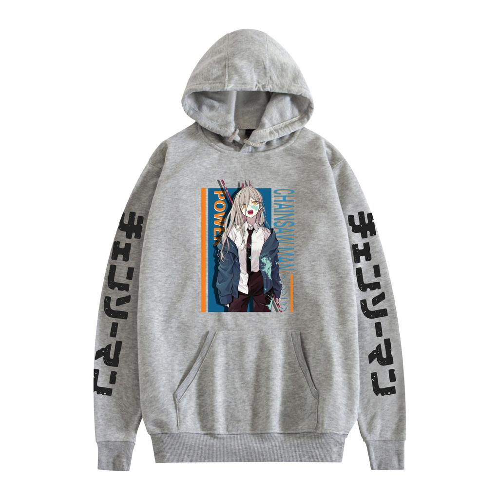 Chainsaw Man Hoodie Autumn Winter Fleece Streetwear Tops
