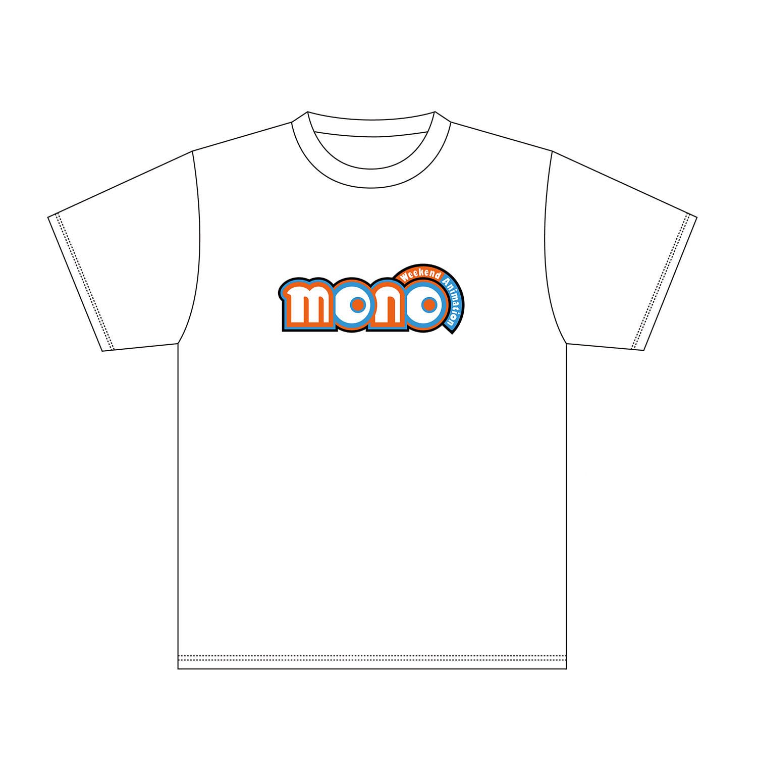 

TV anime mono logo T-shirt white L size