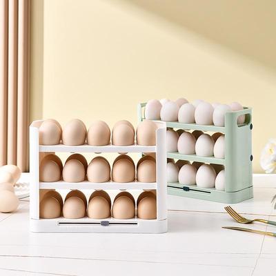 Refrigerator Egg Organizer 36 Capacity Stackable Holder with Detachable Design for Kitchen Storage