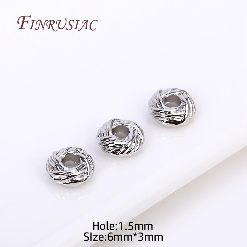 Jewelry Making Beads Accessories 14k/18k/Rhodium Plated Metal Separator Beads For DIY Make Beading Jewellery Findings Wholesale