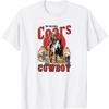 EdvenA The Original Coors Cowboy Howdy Western Country Vintage T-Shirt (White, L)
