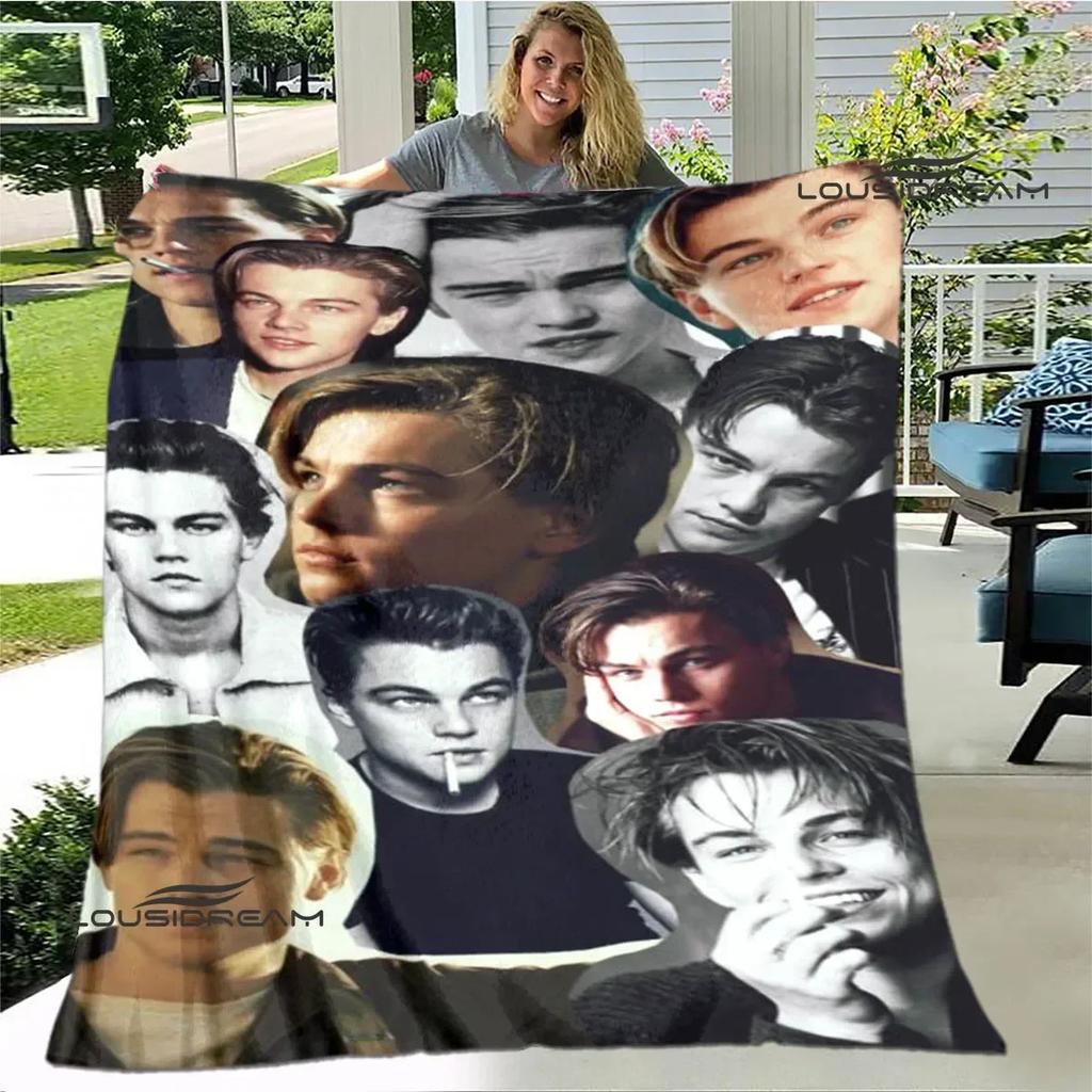 Coperta stampata Titanic Leonardo DiCaprio Coperta calda morbida e confortevole per casa viaggio letto coperta da picnic regalo di compleanno