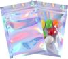 10/100 Stück Laserversiegelungsbeutel Kunststoff Holografisch Süßigkeiten Lebensmittelbeutel Wiederverschließbar Halskette Schmuck Geschenkverpackung Küchenaufbewahrungsbeutel