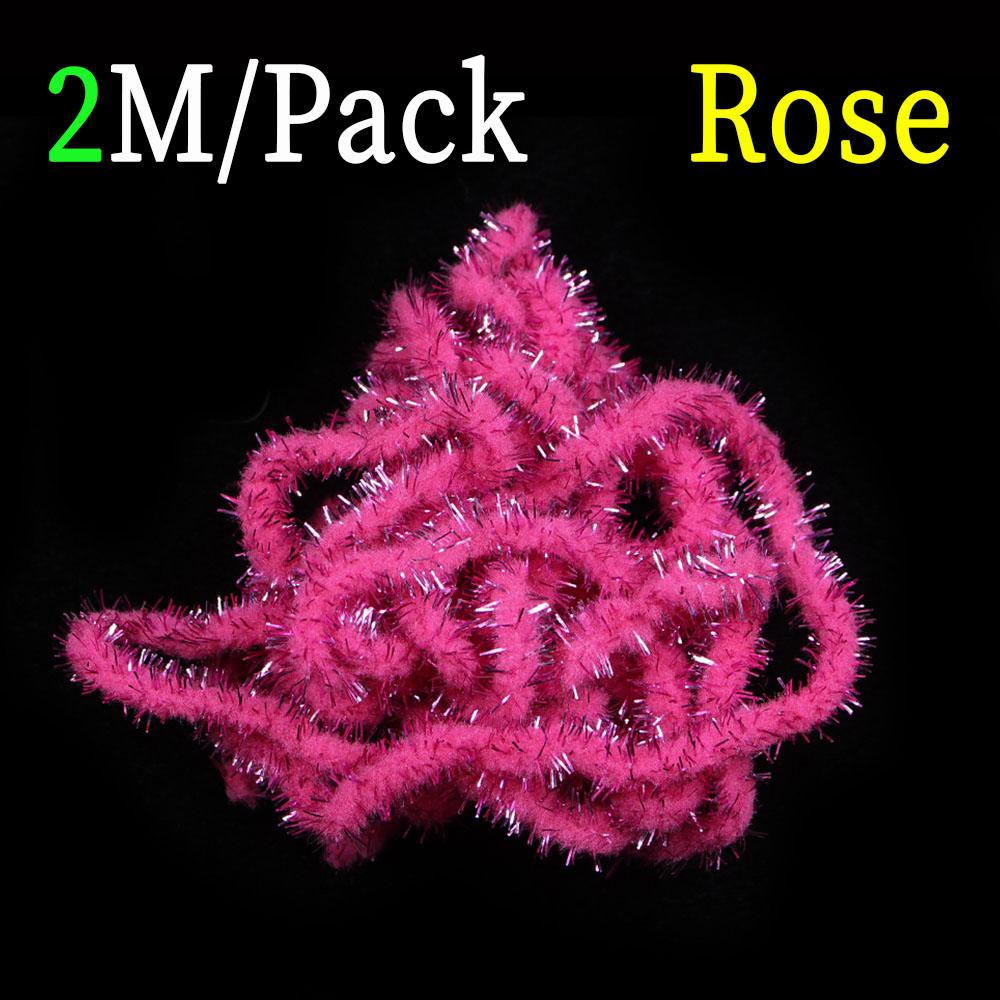 

2 м/упаковка 8~10 мм Flash Mop Синель Материал для вязания мушек для мушек-швабр, каменных мушек, нимф, ручейников, стримеров, мушек для ловли рыбы нахлыстом