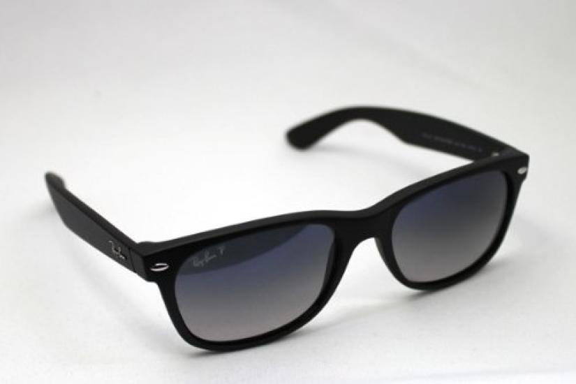 New WayFarer Polarized Sunglasses RB2132F 601S78 Full Fit Model Ray-Ban