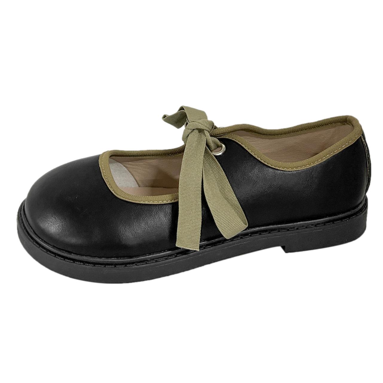 

Повседневная женская обувь, женская обувь, оксфорды, бант, круглый носок, летнее платье, кожа, бабочка, новый крест, резина, однотонная, для отдыха, кружево- 35 чёрный