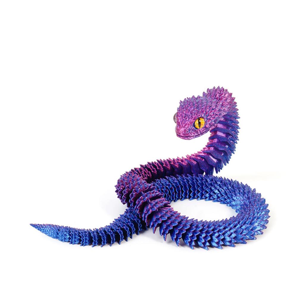3D Printed Snake Egg Action Figure Toys Creative Stress Relief Rotatable Desktop Ornament Gift for Kids Adults