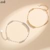 EFFIE QUEEN Elegant 925 Sterling Silver Charm Ball Beaded Chain Bracelet 3mm Beads Engagement Party Jewelry Accessory APB11